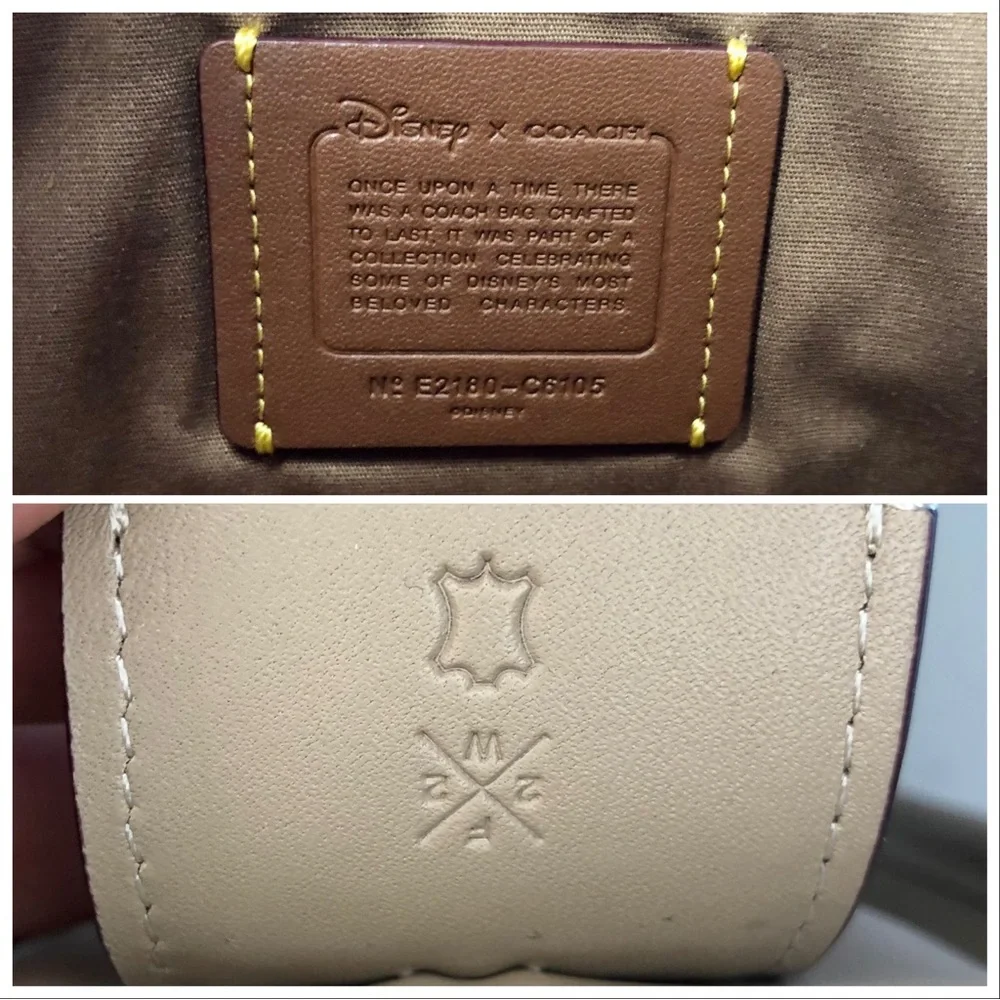 Disney X Coach Rogue 25 In Signature Canvas With Patches Sand Taupe - Picture 11 of 12